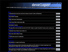 Tablet Screenshot of developer.gauner.org